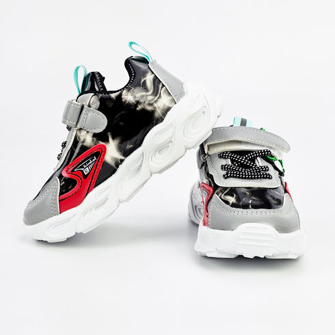 Adidasi Copii Sport Gri din Piele Ecologica A58